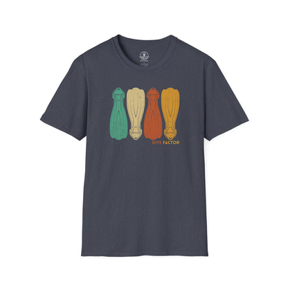 Retro Dive Fins T-Shirt