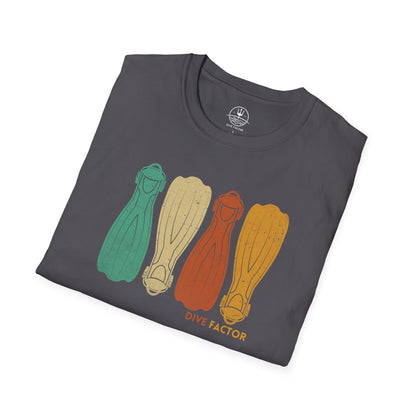 Retro Dive Fins T-Shirt