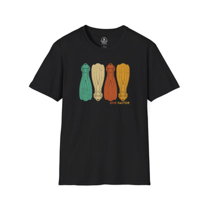 Retro Dive Fins T-Shirt