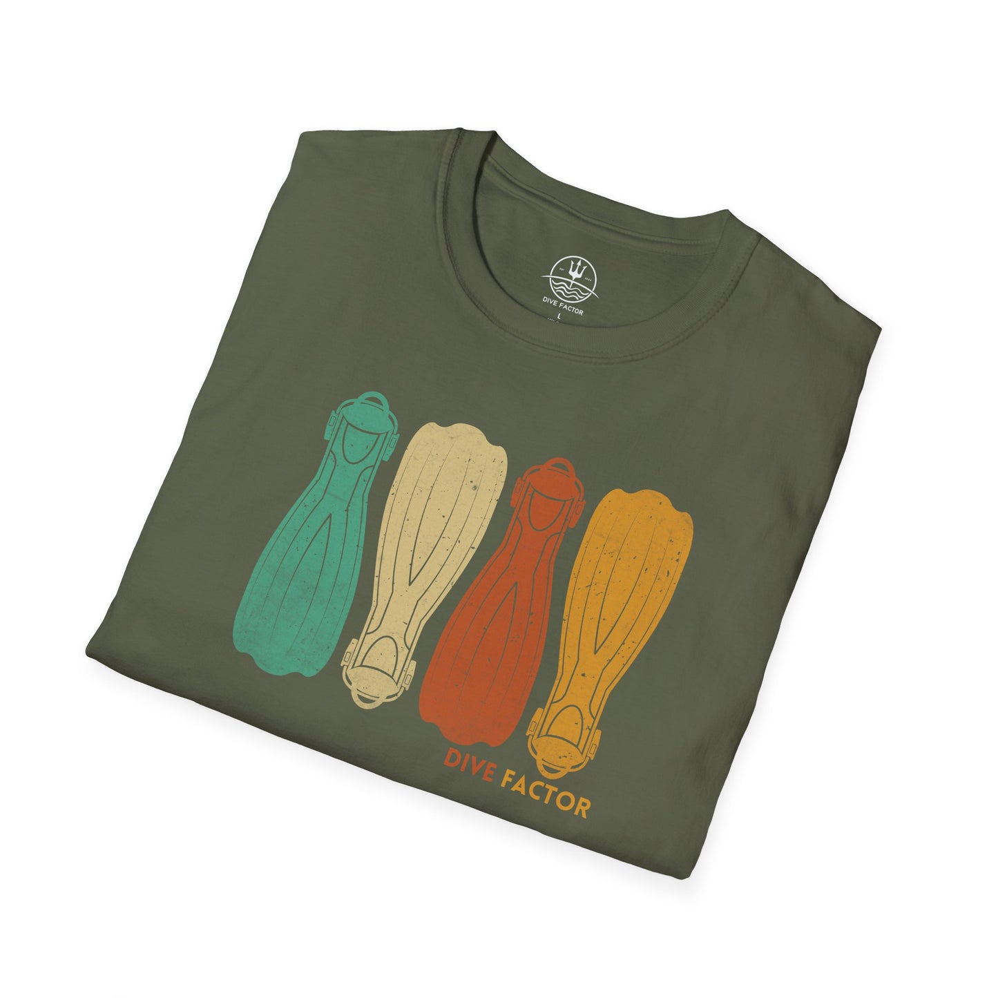 Retro Dive Fins T-Shirt