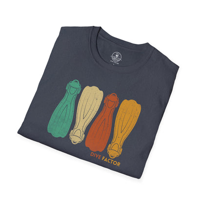 Retro Dive Fins T-Shirt